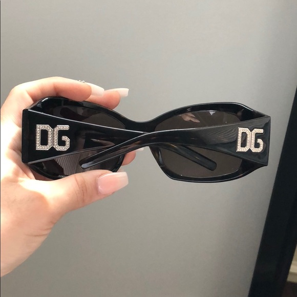 Dolce & Gabbana AUTHENTIC Crystal Logo Sunglasses - Picture 1 of 3